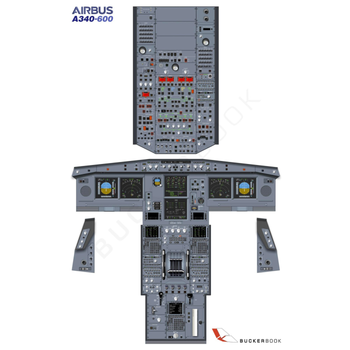 Poster Airbus A340-600 Entrenamiento Pósters de Entrenamiento  BuckerBook 49,90 € BuckerBook Premium