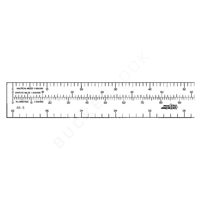 AFE AS-5 Ruler 41cm Accesories for Aeronautical Charts  BuckerBook €12.00 AFE