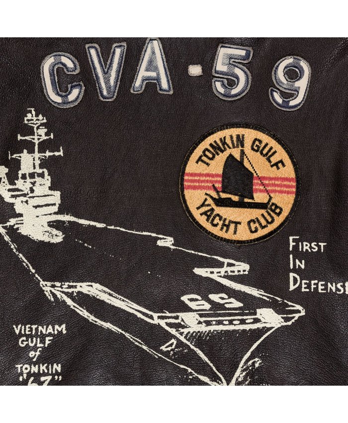 Cazadora de Vuelo Cockpit USS Forrestal Carrier Pilot's Vietnam Z21E002I Cockpit USA Cazadora de Piloto Hombre