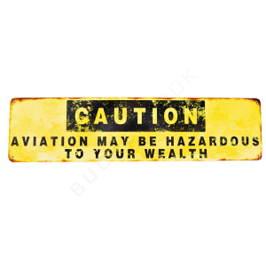 Cartel Decorativo Caution Vintage