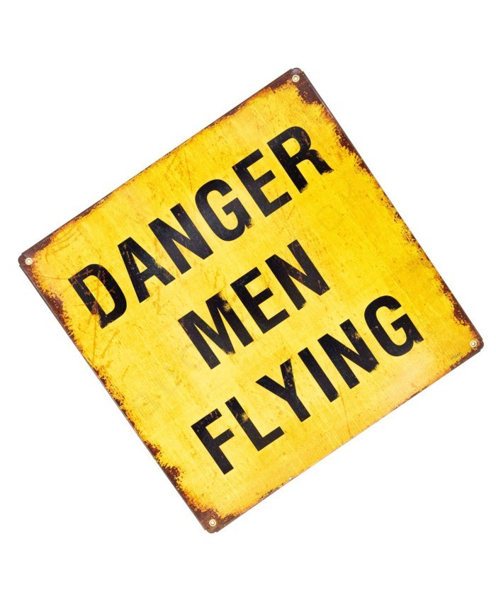 Cartel Decorativo Danger Men Flying Carteles  BuckerBook 29,90 € 