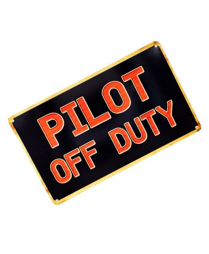 Cartel Decorativo Pilot Off Duty Carteles  BuckerBook 29,90 € 
