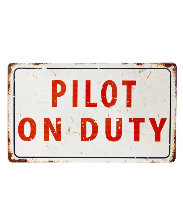 Cartel Decorativo Pilot On Duty Carteles  BuckerBook 29,90 € 