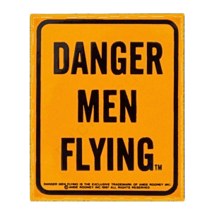 Danger Men Flying Fridge Magnet