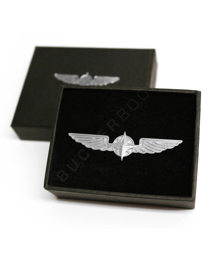 Insignia Alas de Piloto 5 cm Plateada Insignias 1703124167794 BuckerBook 9,90 € Design 4 Pilots