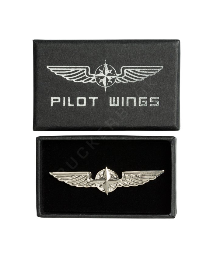 Insignia Alas de Piloto 5 cm Plateada Insignias 1703124167794 BuckerBook 9,90 € Design 4 Pilots