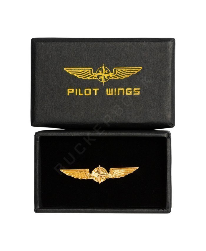 Insignia Alas de Piloto 3,5 cm Dorada Pines 1703124761442 BuckerBook 7,90 € Design 4 Pilots