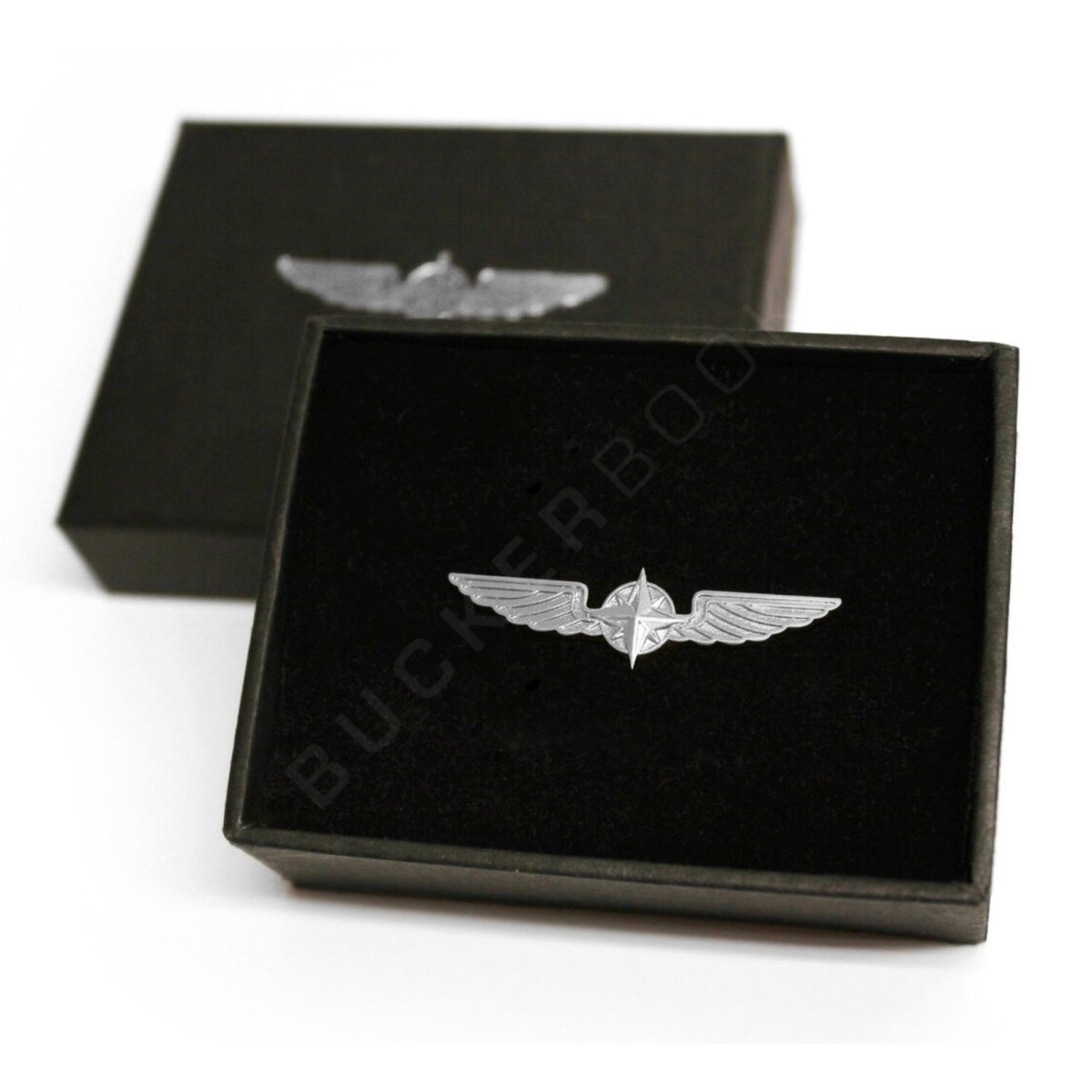 Insignia Alas de Piloto 3,5 cm Plateada Pines 1703125017173 BuckerBook 7,90 € Design 4 Pilots