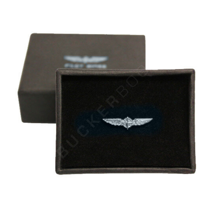 Insignia Alas de Piloto 1,5cm Plateada Pines  BuckerBook 5,90 € Design 4 Pilots