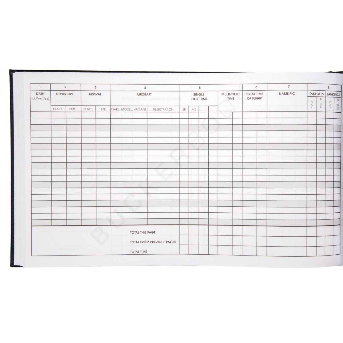 Logbook Profesional Europeo Jeppesen Logbooks / Diarios de Vuelo  BuckerBook 48,00 € Jeppesen