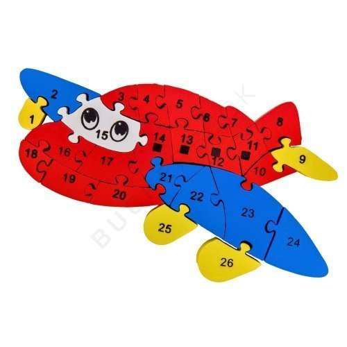 Airplane Puzzle Letters and Numbers 2