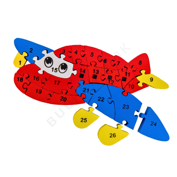 Airplane Puzzle Letters and Numbers Aviation Toys 8435426942740 BuckerBook €10.00 