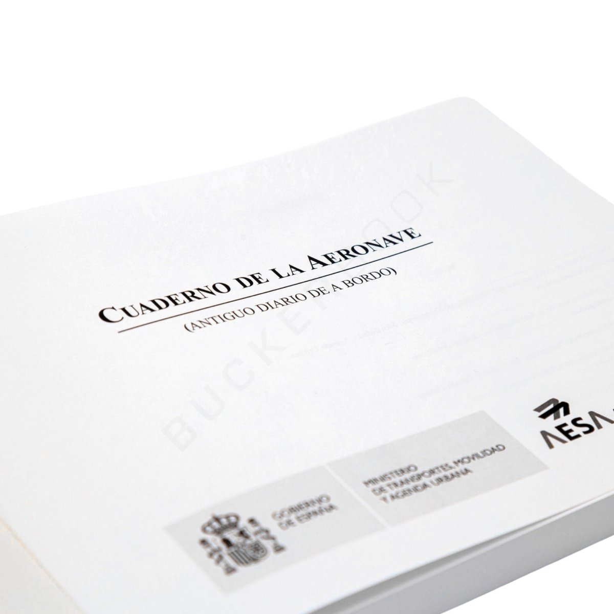 Aircraft Logbook Aircraft Books  BuckerBook €9.62 Mº Fomento