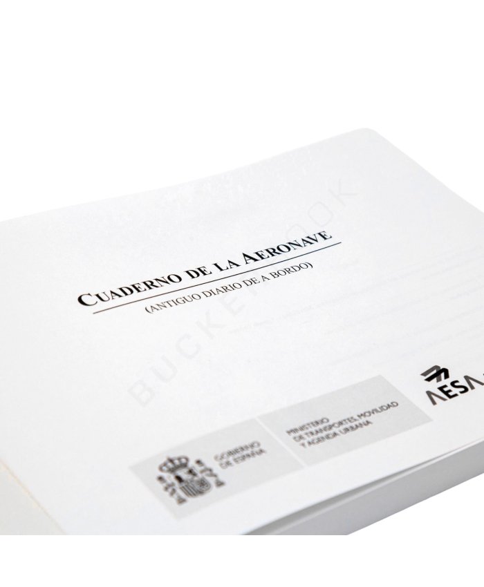Cuaderno de la Aeronave Libros del Avión  BuckerBook 10,00 € Mº Fomento
