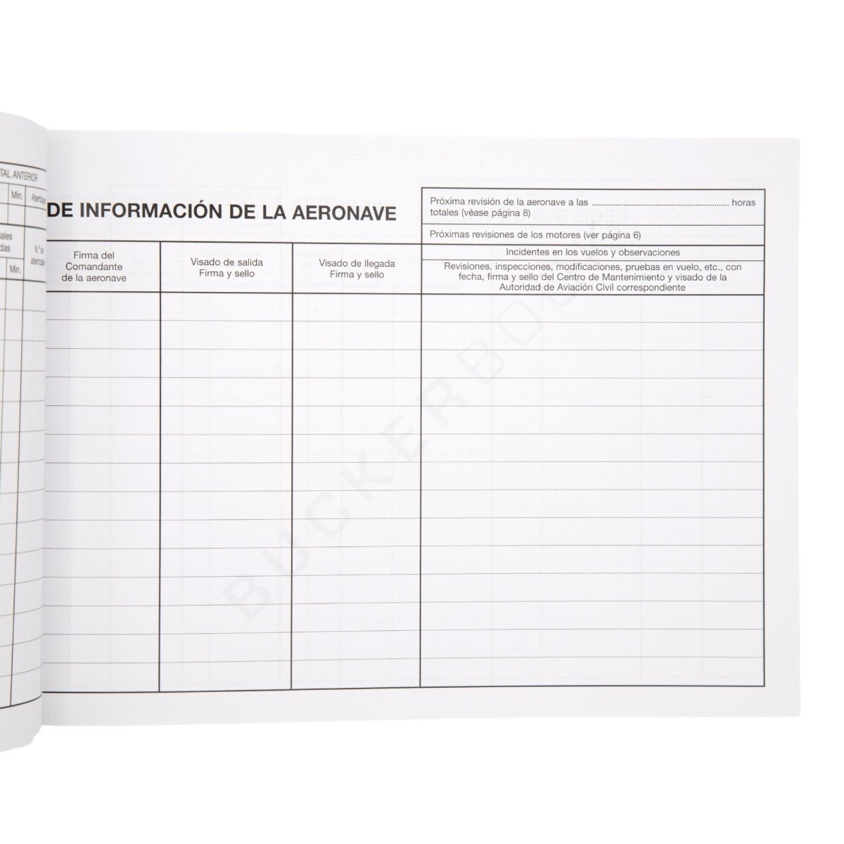 Cuaderno de la Aeronave Libros del Avión  BuckerBook 10,00 € Mº Fomento