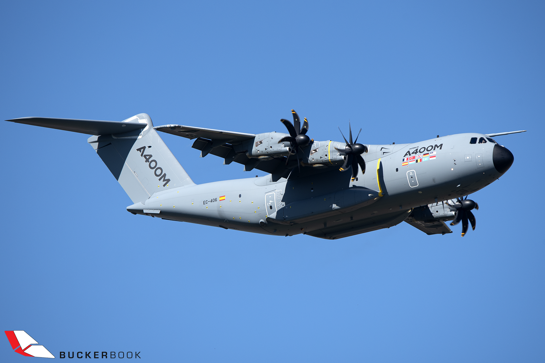 El Airbus A400M EC-406, el empleado para realizar las pruebas. Foto: Raúl Viorel Moga