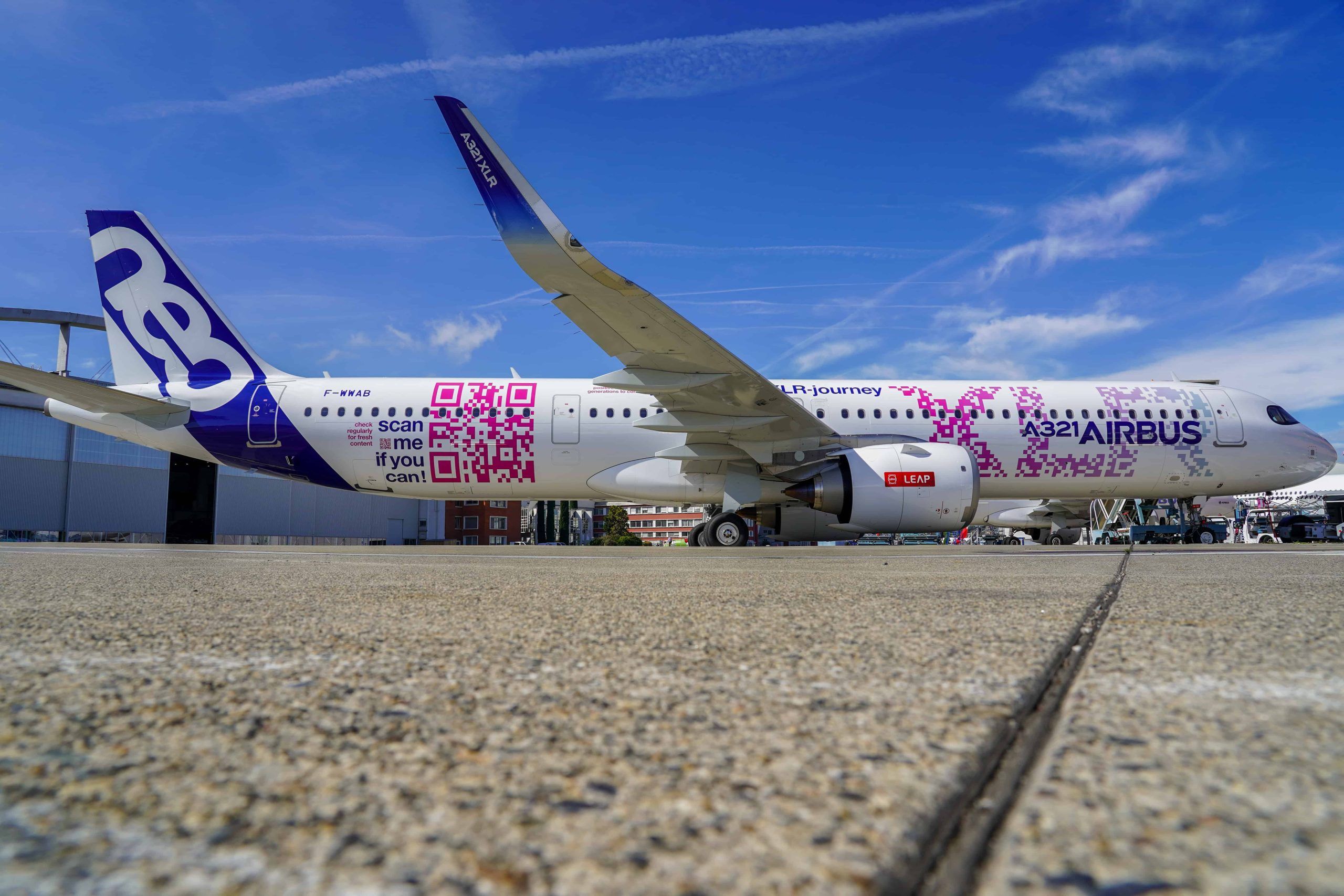 El Airbus A321XLR ha estado de visita en Dublín el año pasado. Foto Airbus