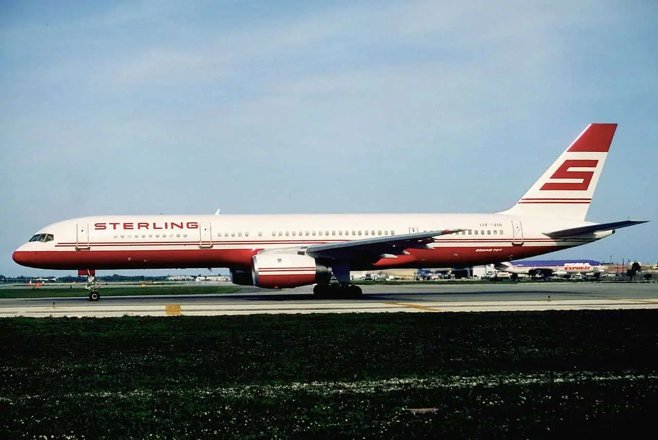 El 757 protagonista de nuestra historia con su primer operador, Sterling Airways. Foto: Aero Icarus