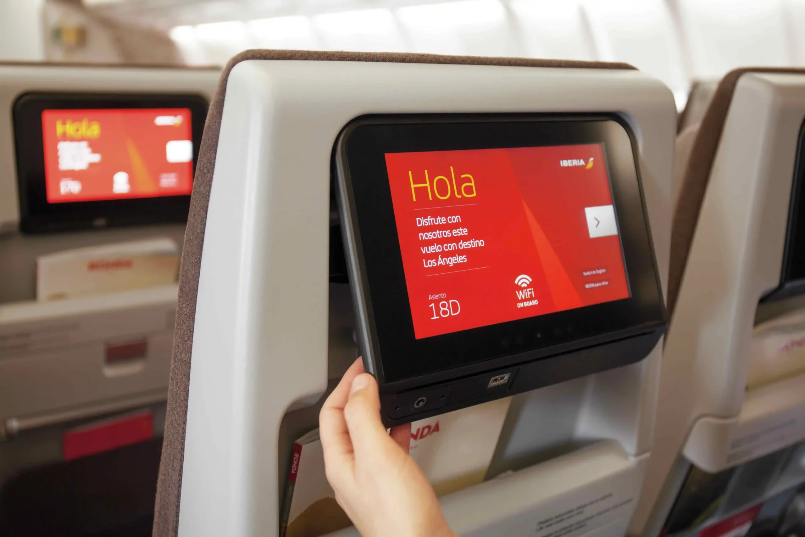 Todos los asientos del A321XLR tendrán su propio sistema de info entretenimiento. Foto: Iberia