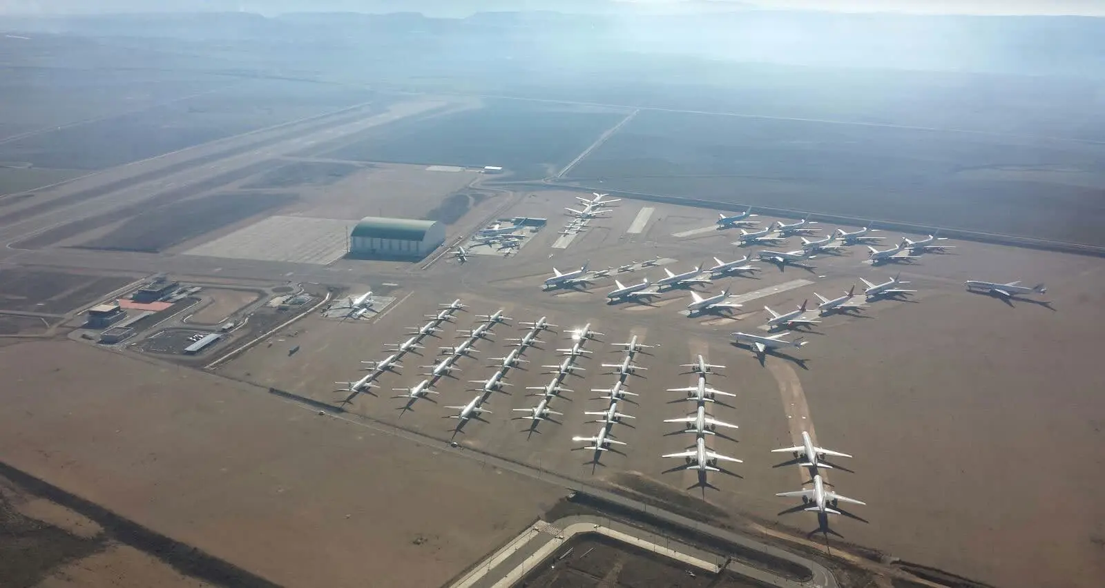 Así era el aeropuerto de Teruel en 2016, con unas instalaciones más modestas pero aún así abarrotadas. Foto: Aeropuerto de Teruel