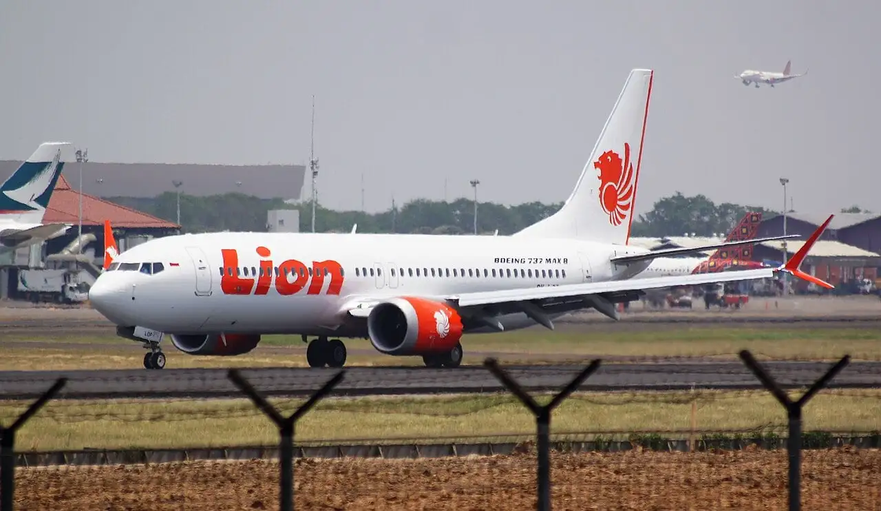 El Boeing 737 MAX 8 con matrícula PQ-LQP de Lion Air que sufrió el accidente en 2018. Foto: PK-REN