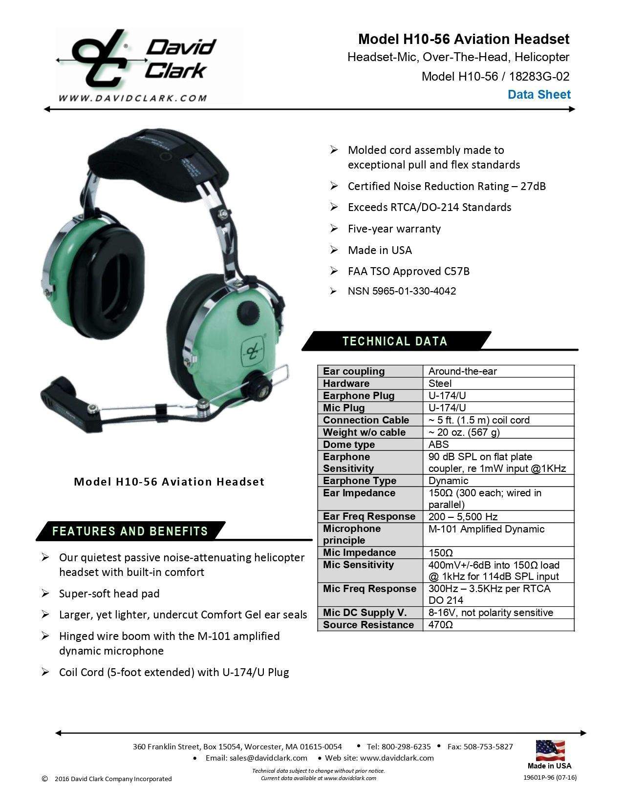 H10-56 headsets buckerbook